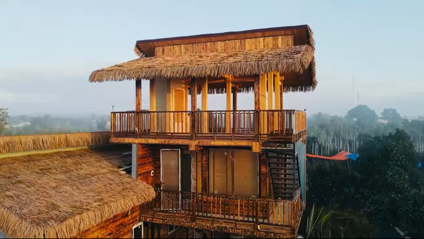 Thi công nhà tranh tại khu nghỉ dưỡng tại Đắk Lắk Buôn Ma Thuột
